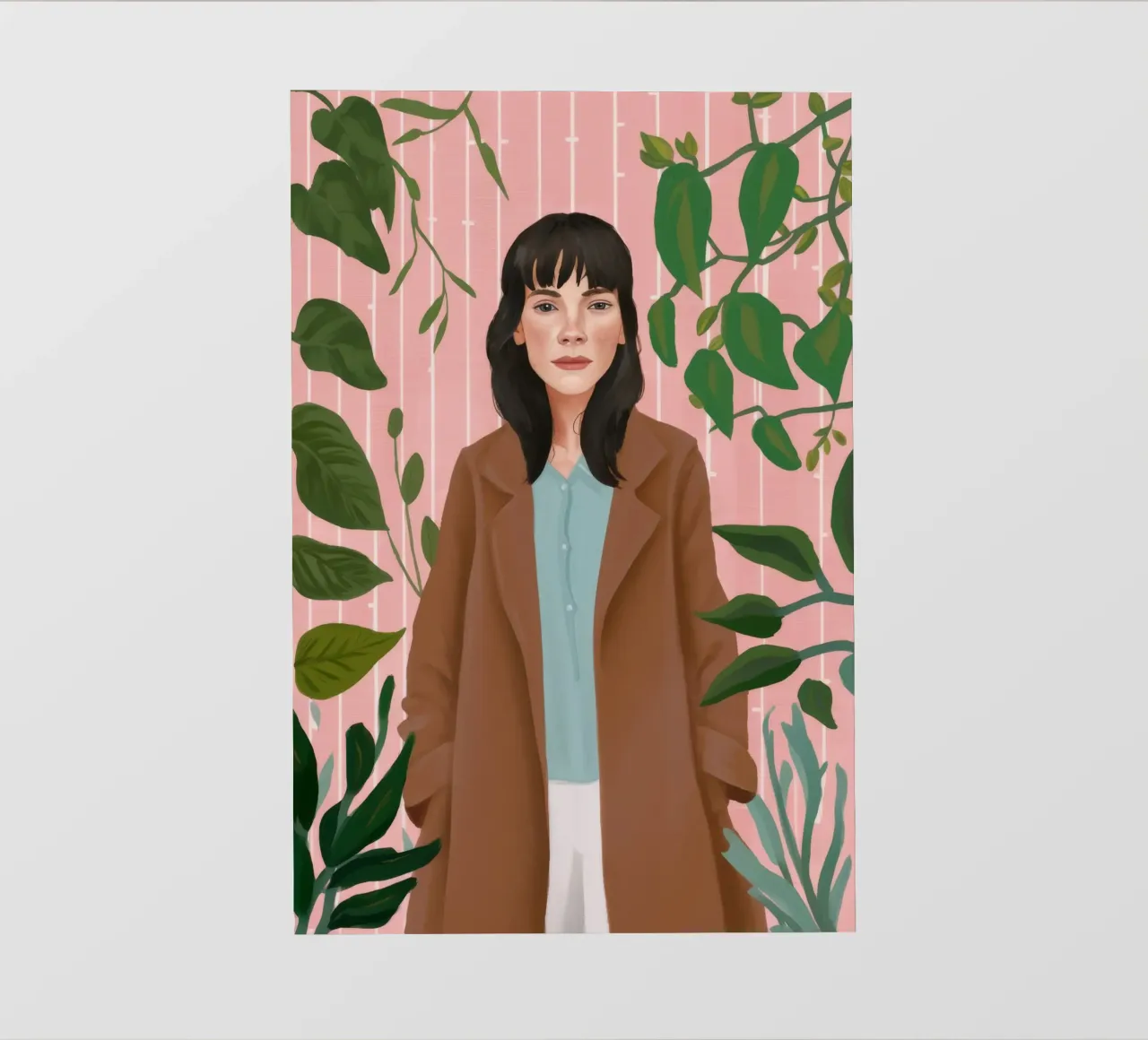 Leafy Elegance pvc cover by Petal Canvas