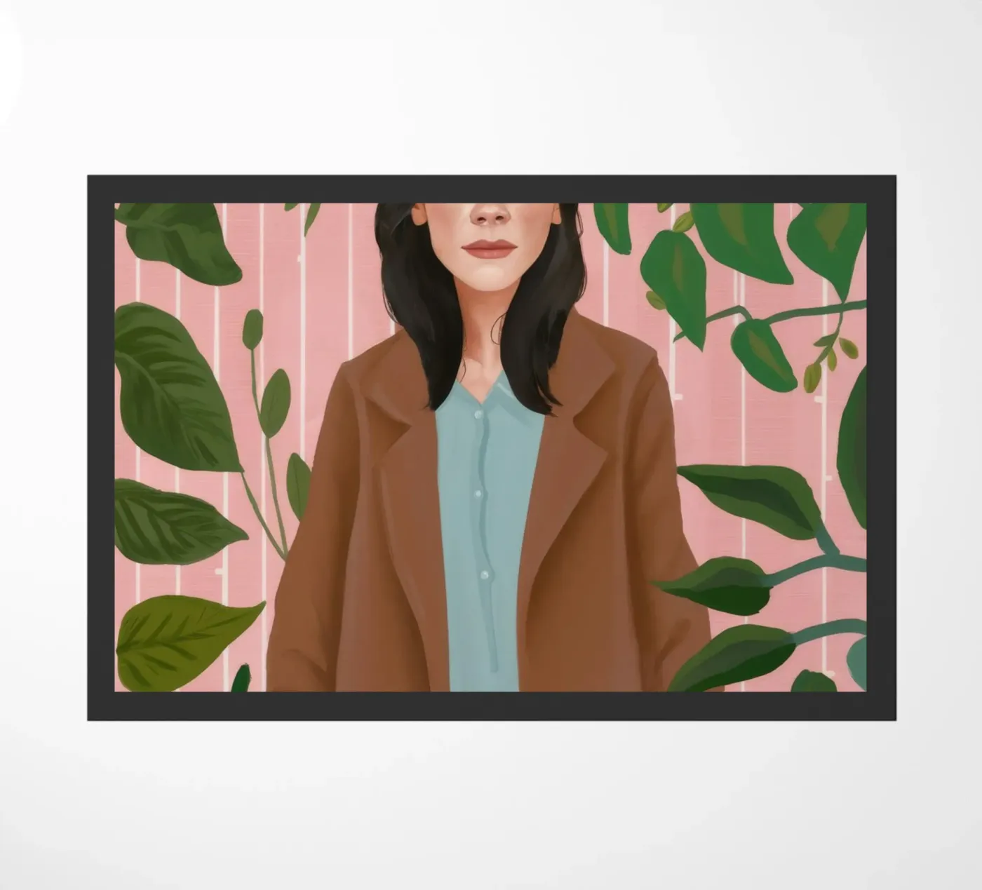 Leafy Elegance deurmat van Petal Canvas