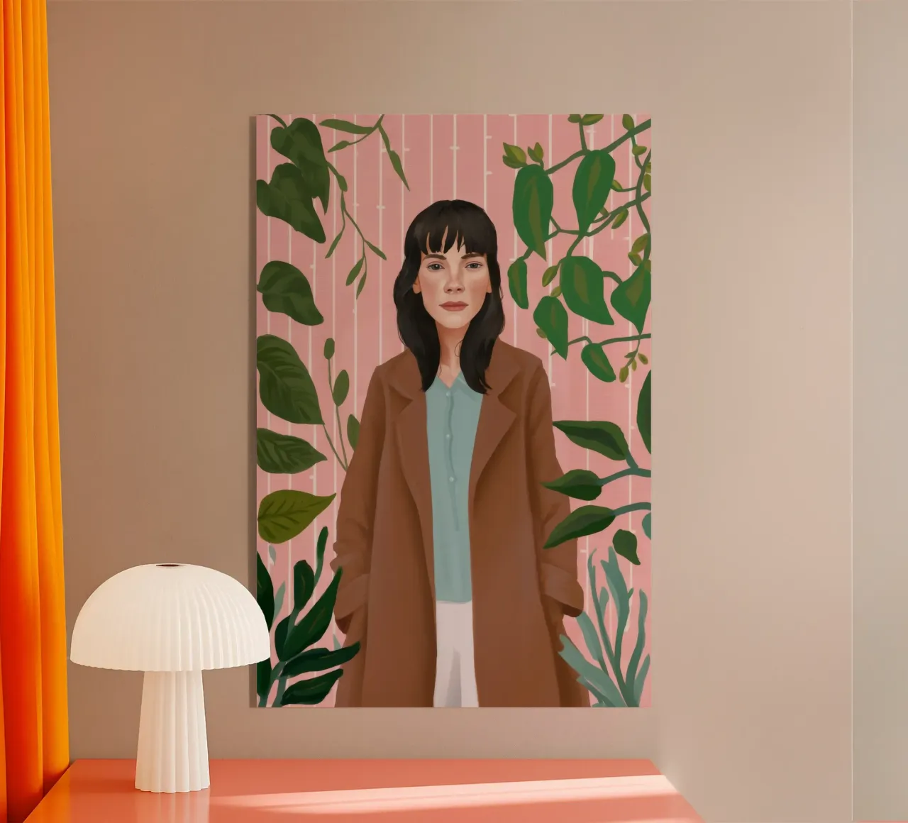 Leafy Elegance plexiglass da Petal Canvas