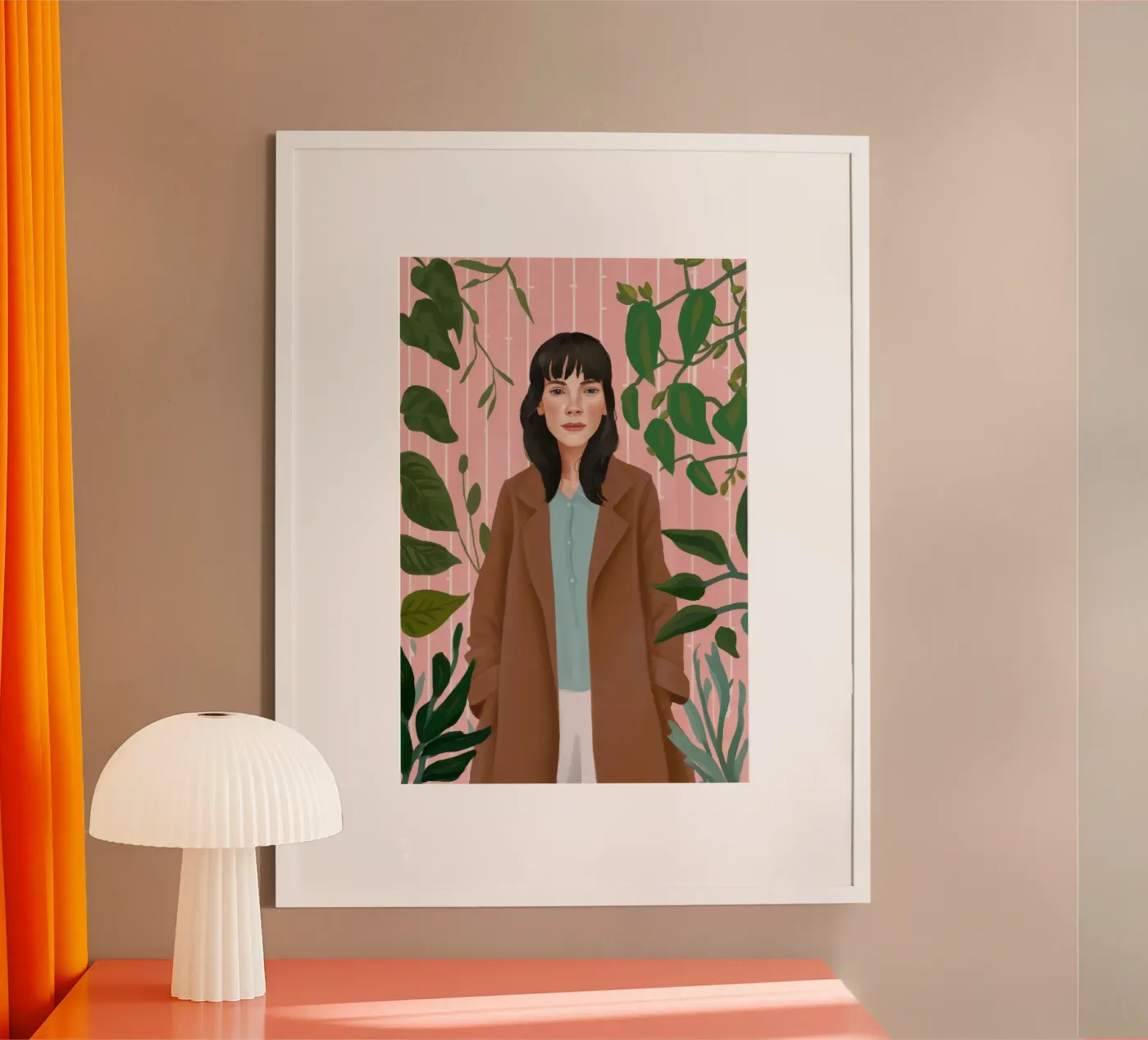 Laubige Eleganz Poster von Petal Canvas