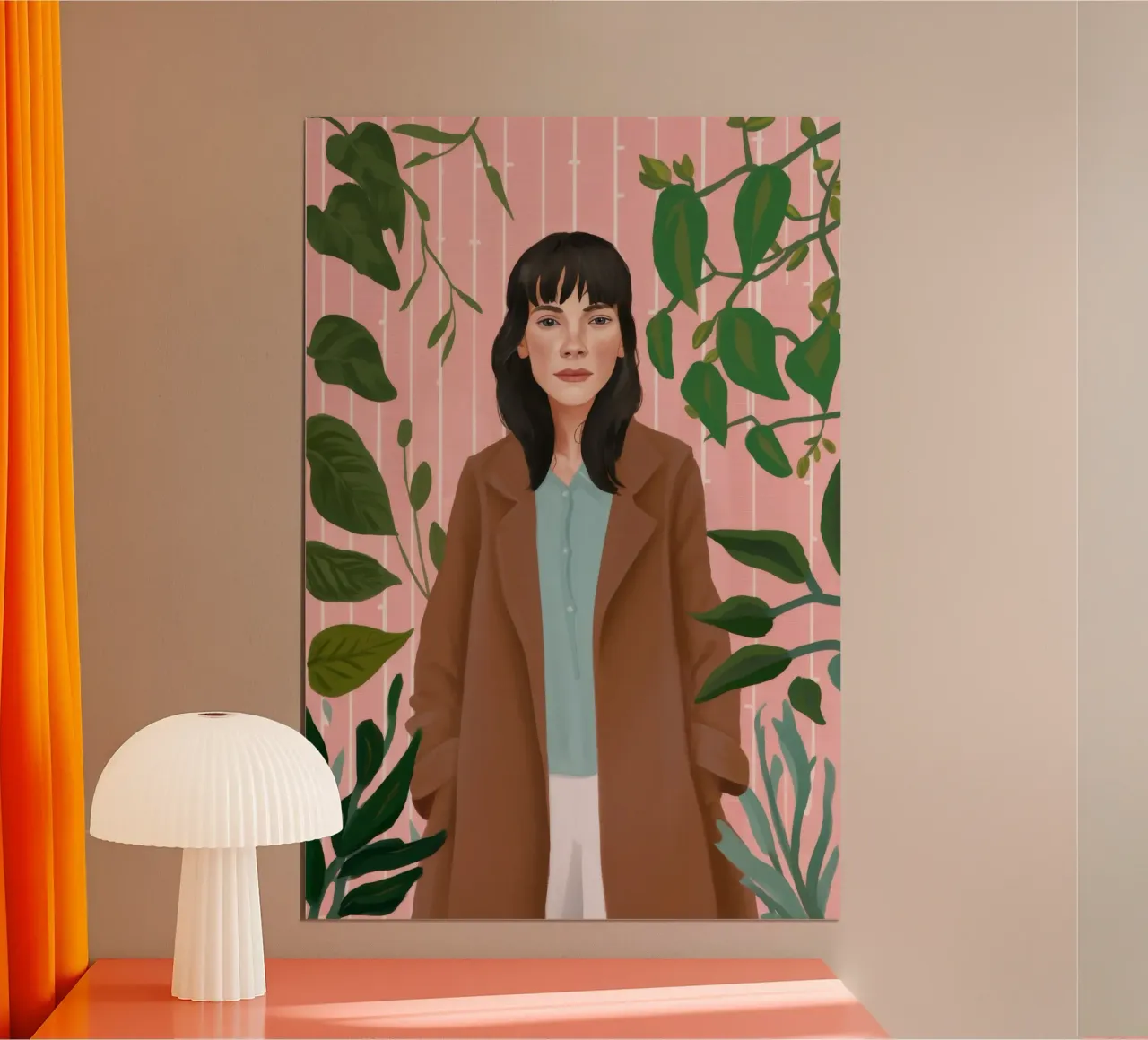 Bladrijke elegantie poster van Petal Canvas