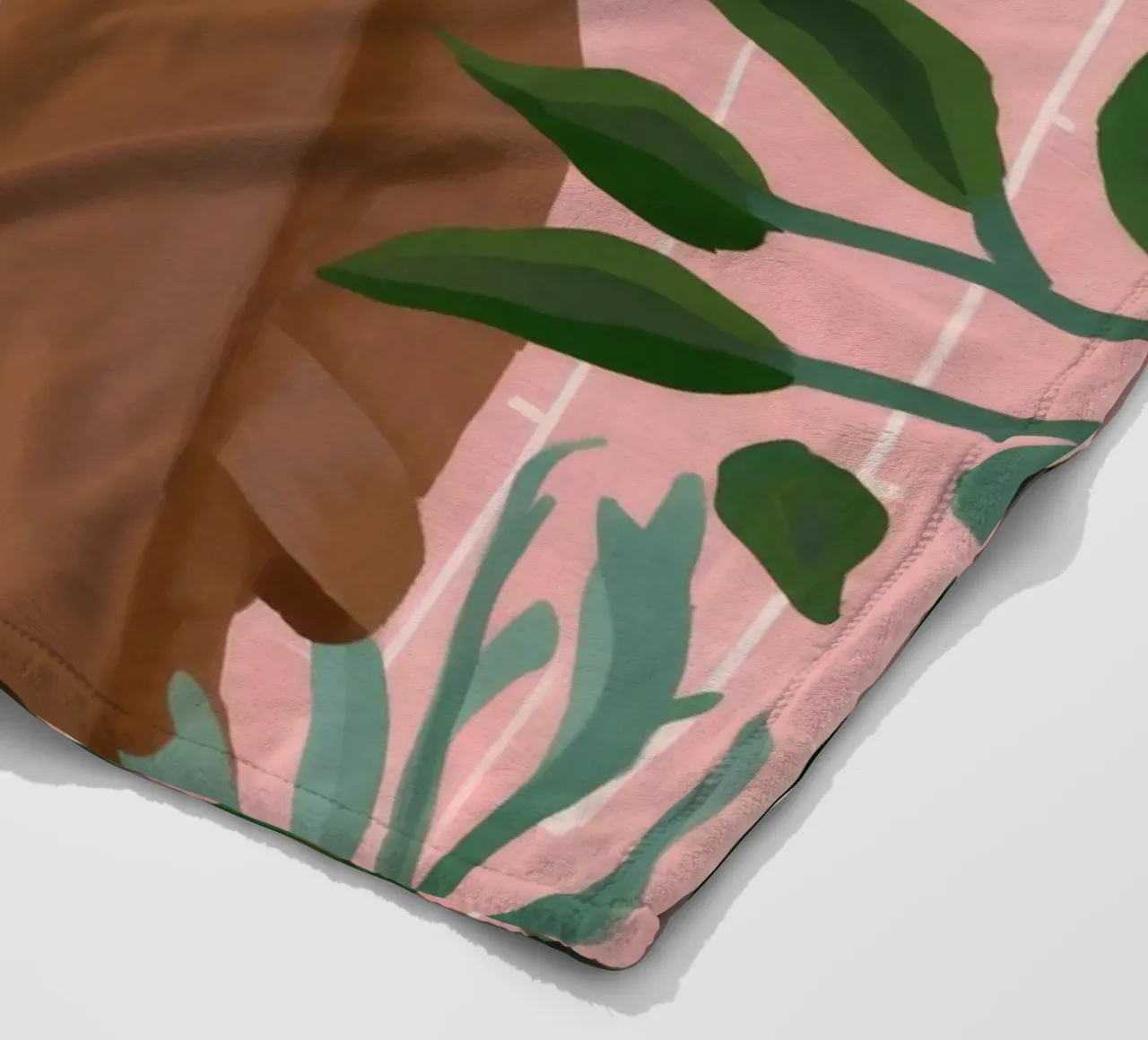 Leafy Elegance Fleecedecke von Petal Canvas