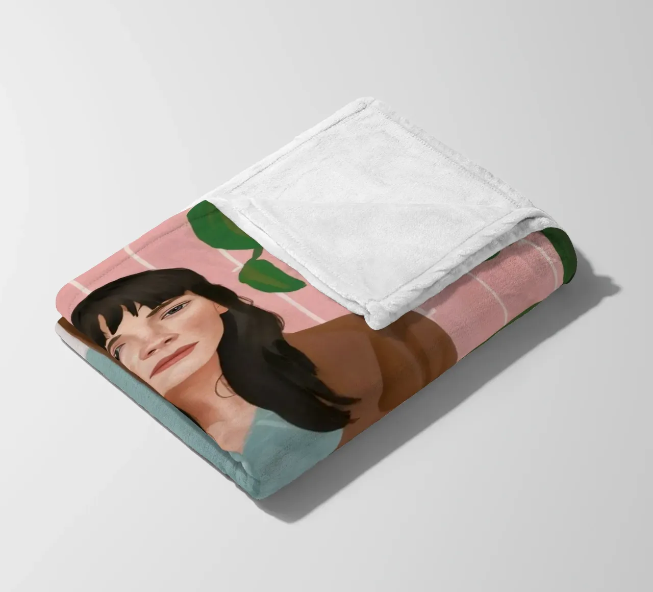 Leafy Elegance Fleecedecke von Petal Canvas