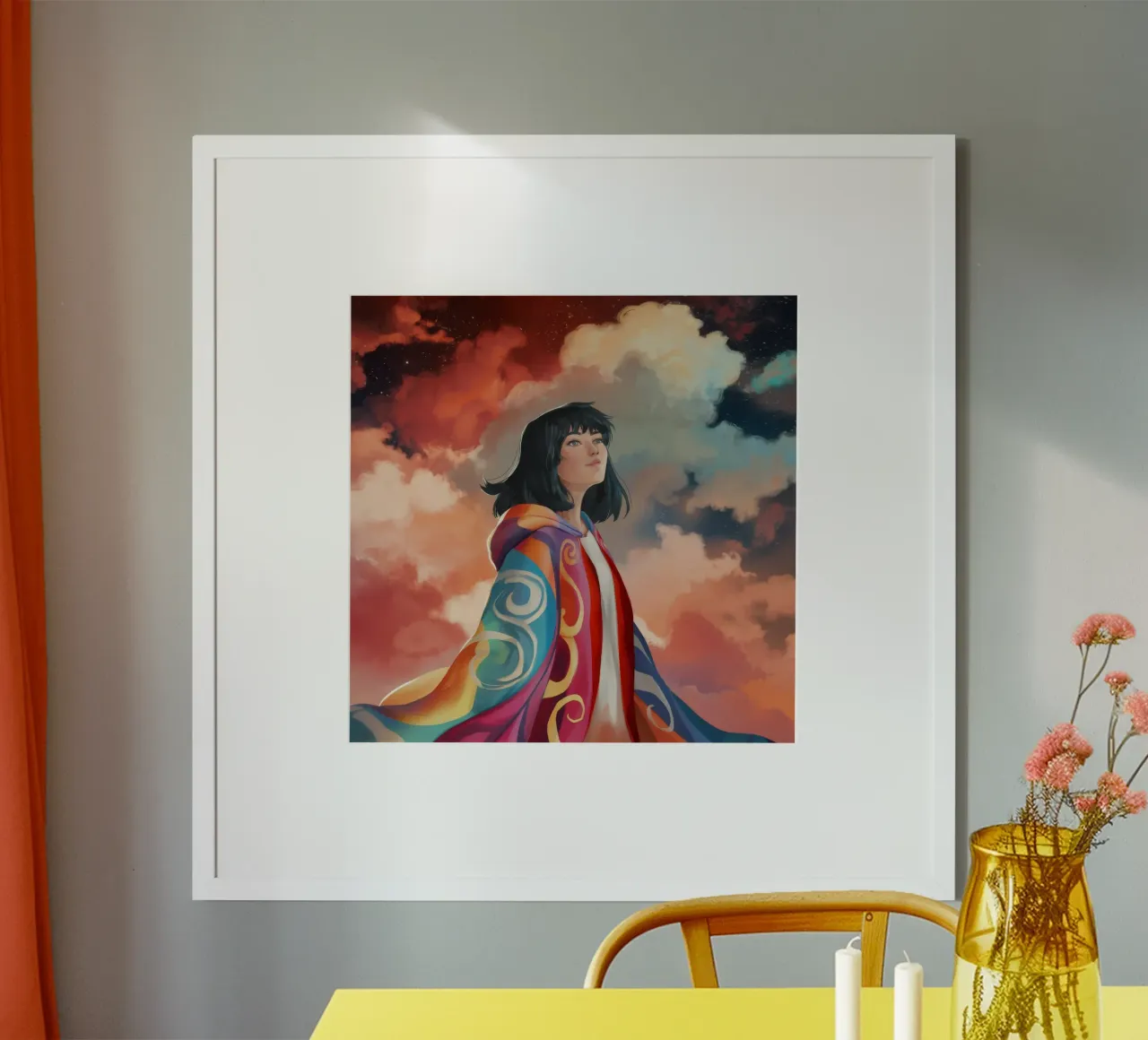 Kosmische Anmut Poster von Petal Canvas
