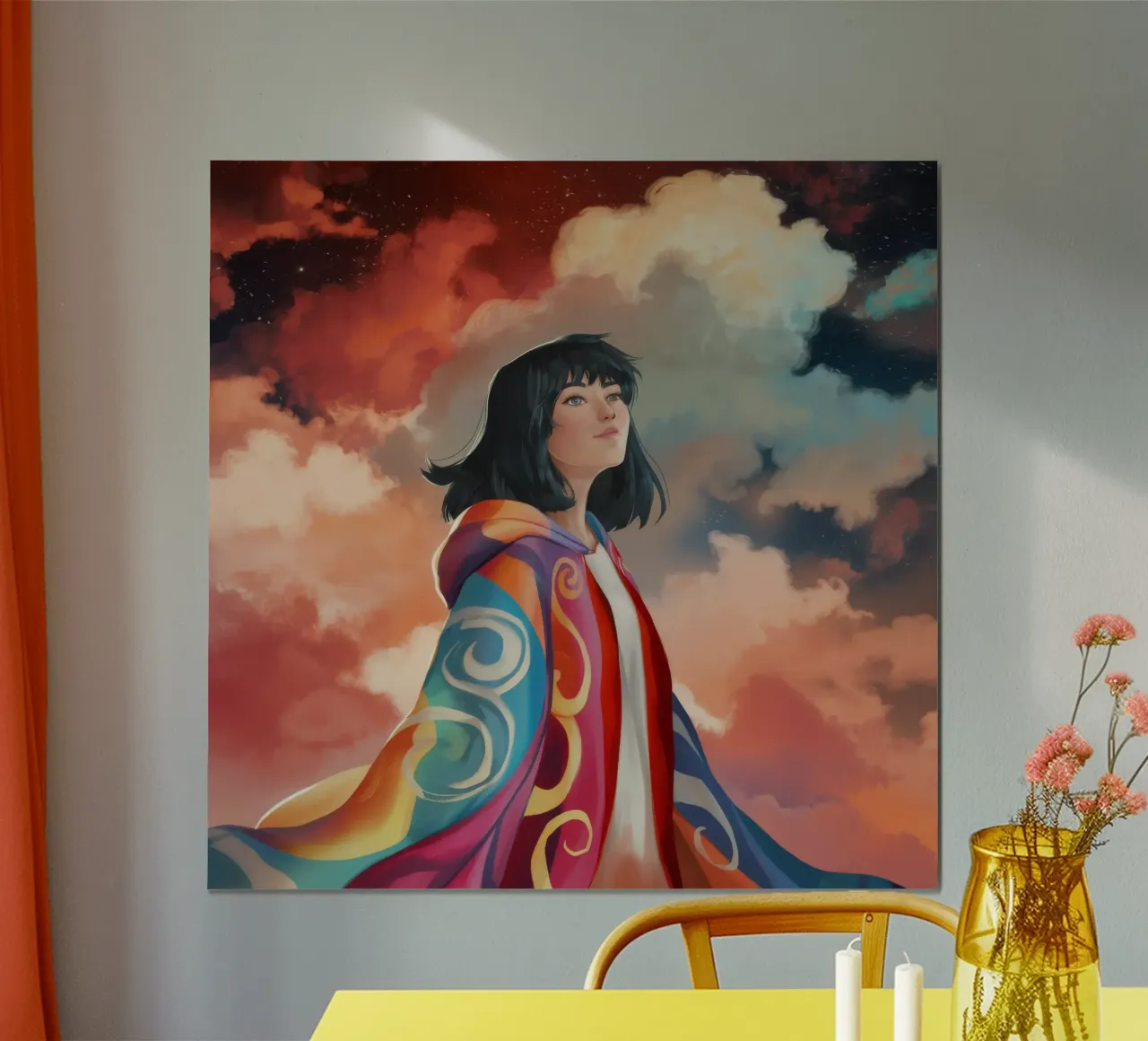 Kosmische Anmut Poster von Petal Canvas