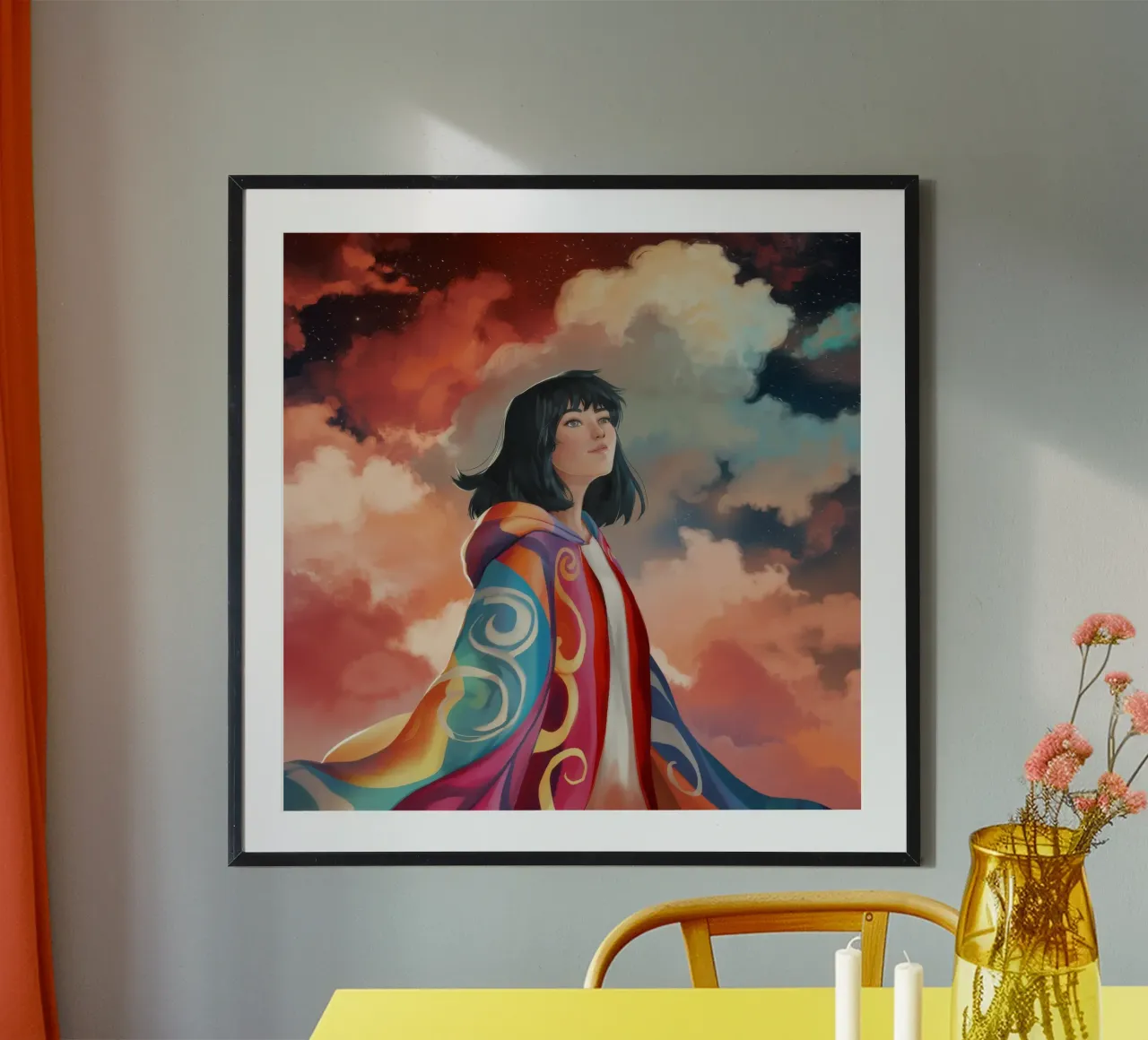 Kosmische Anmut Poster von Petal Canvas