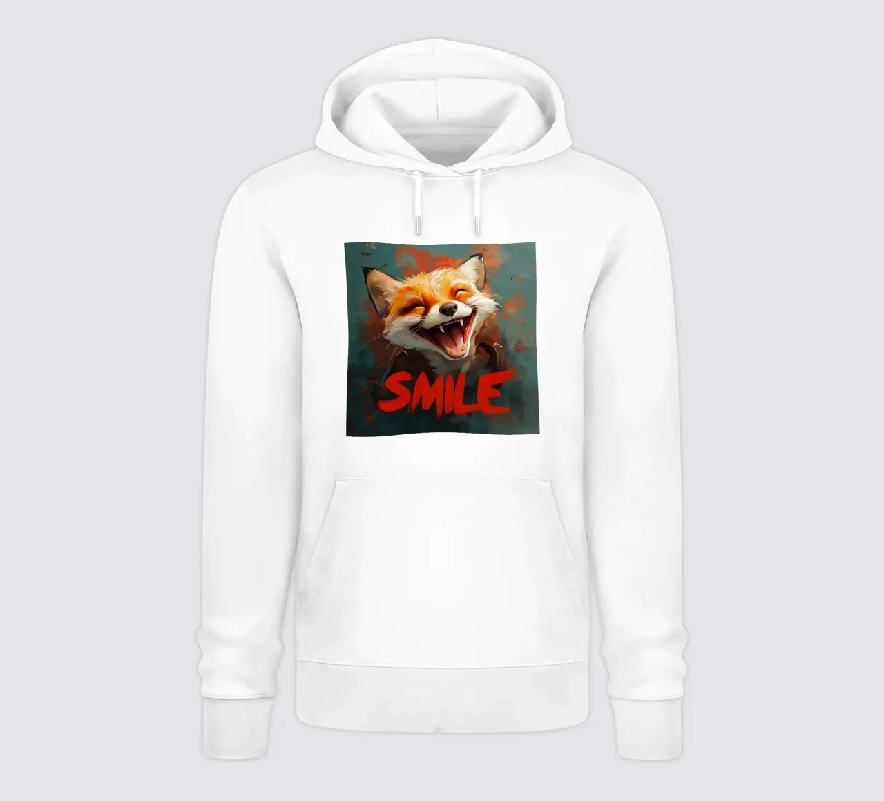 Fox Smile felpa con cappuccio da Motivate-Today
