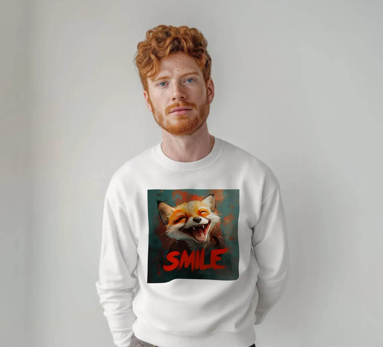 Fox Smile felpa da Motivate-Today