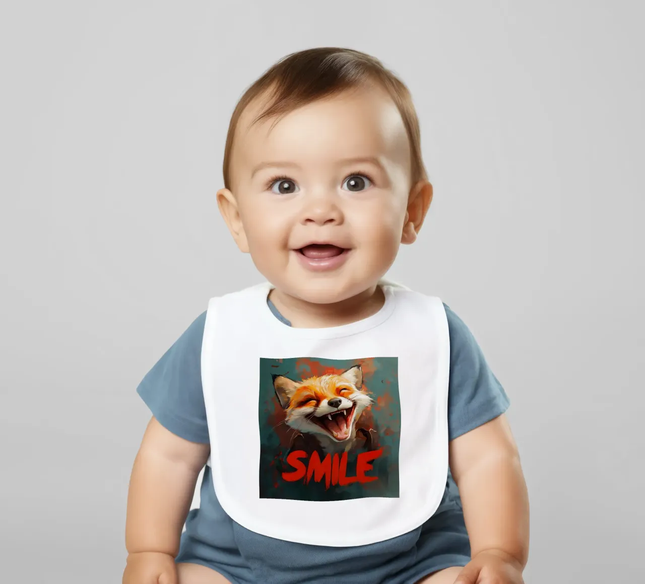 Fox Smile bavaglino da Motivate-Today