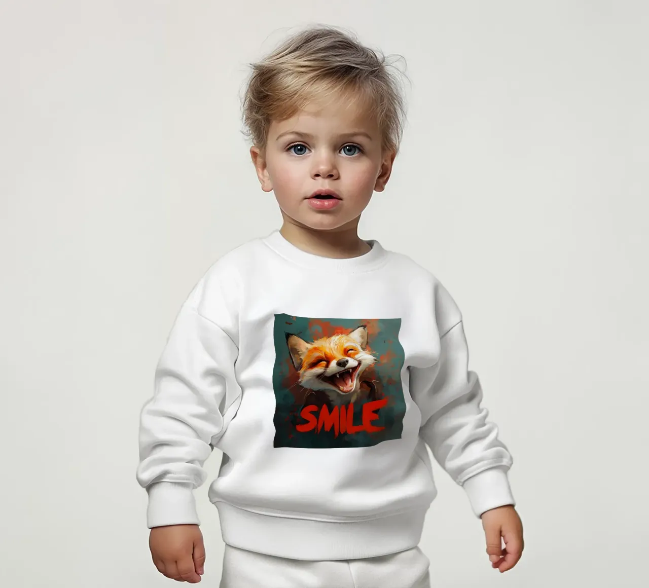 Fox Smile felpa neonato da Motivate-Today