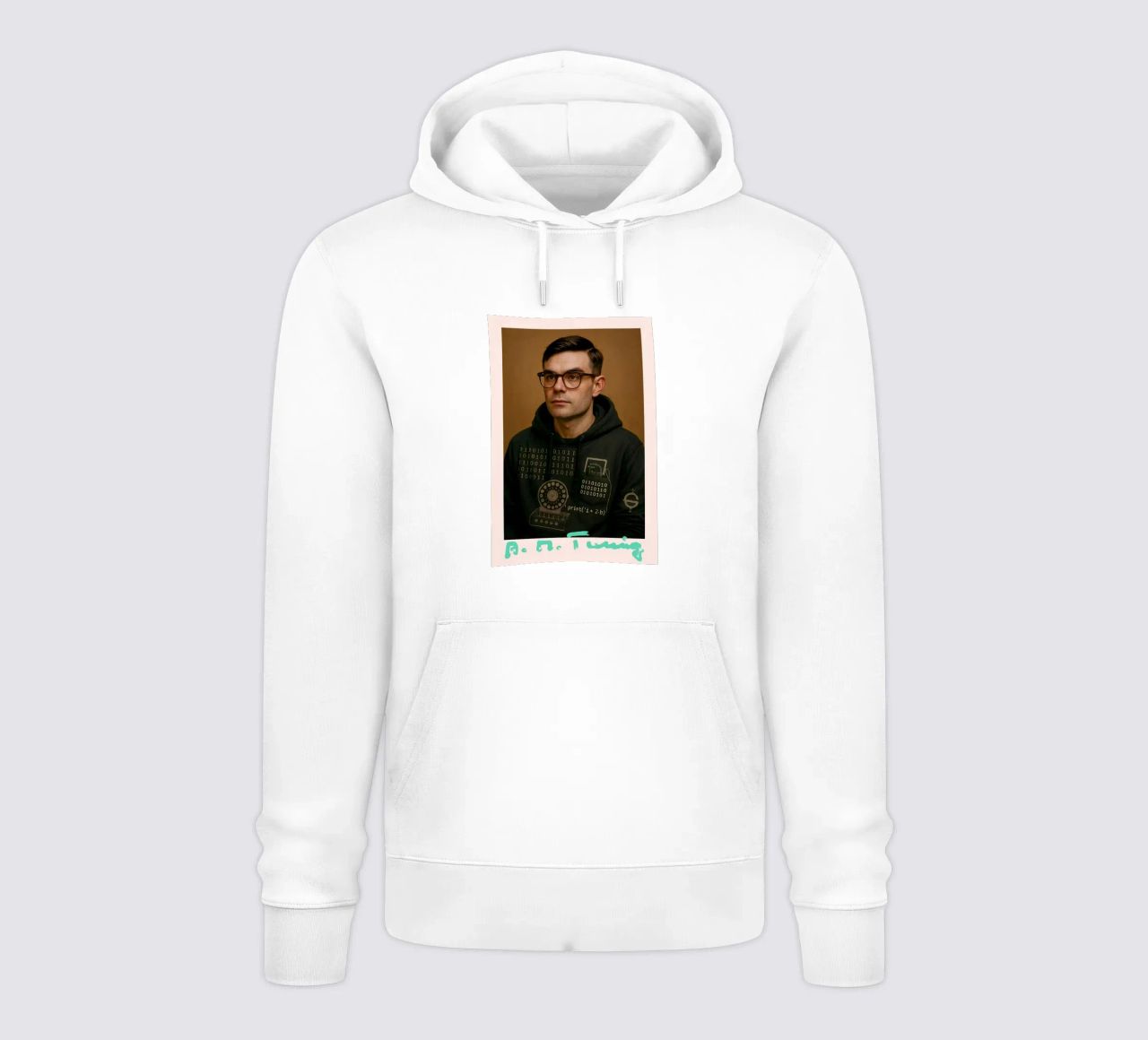 Nerd Icon – Alan Turing sudadera con capucha de CNTRL