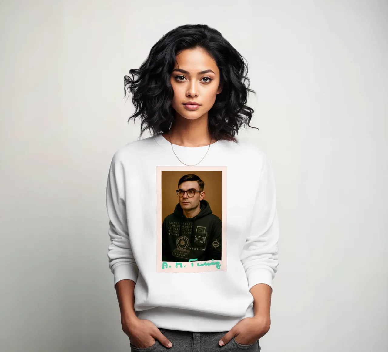 Nerd Icon – Alan Turing felpa da CNTRL