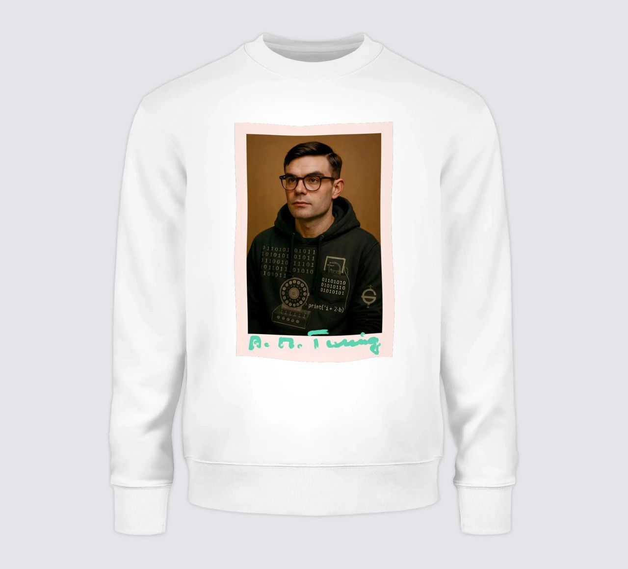 Nerd Icon – Alan Turing sudadera de CNTRL