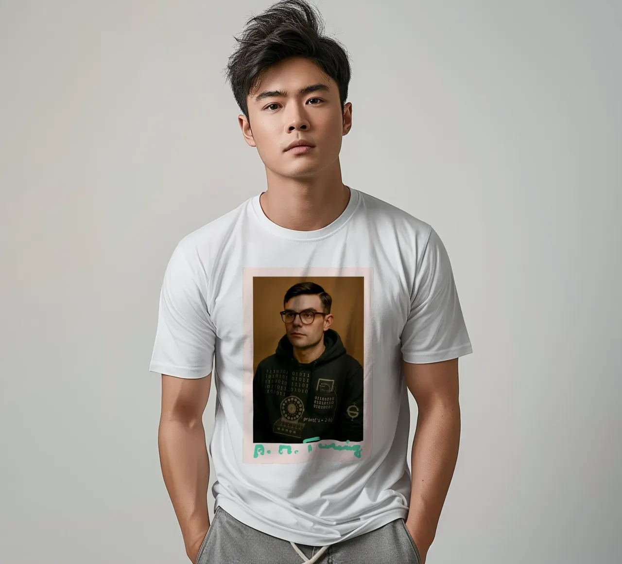 Nerd Icon – Alan Turing t-shirt van CNTRL