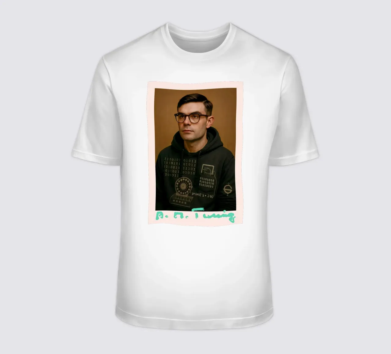 Nerd Icon – Alan Turing t-shirt van CNTRL