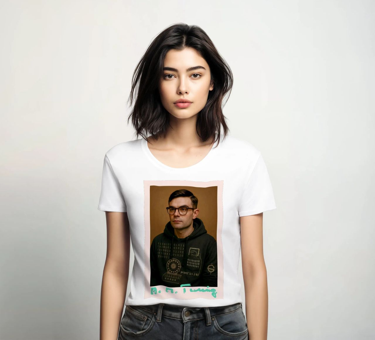 Nerd Icon – Alan Turing camiseta de mujer de CNTRL