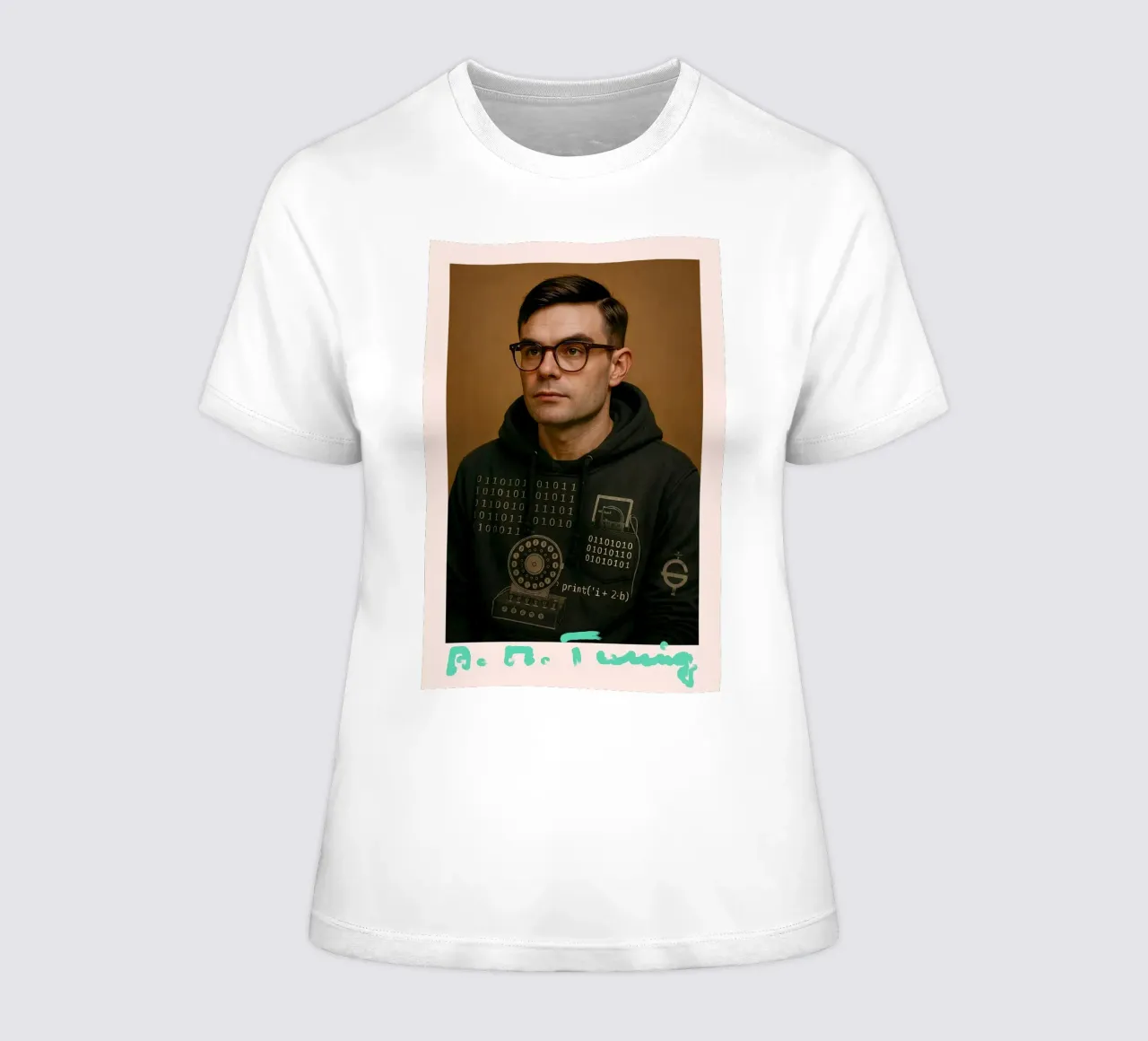 Nerd Icon – Alan Turing women's fitted t-shirt by CNTRL