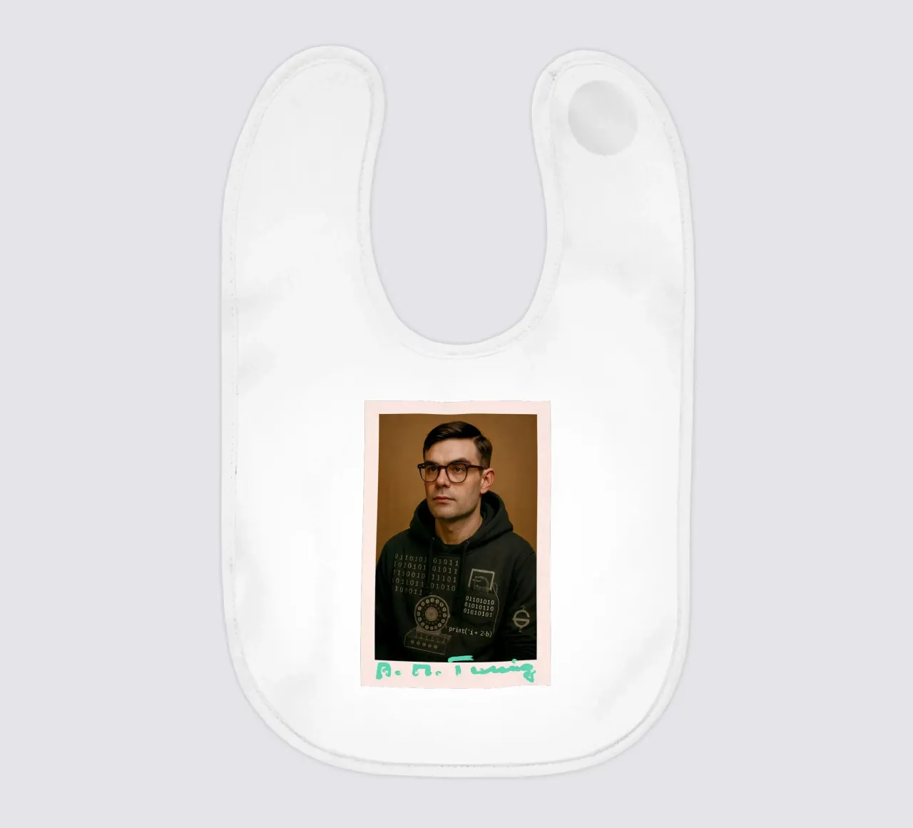 Nerd Icon – Alan Turing Babylätzchen von CNTRL