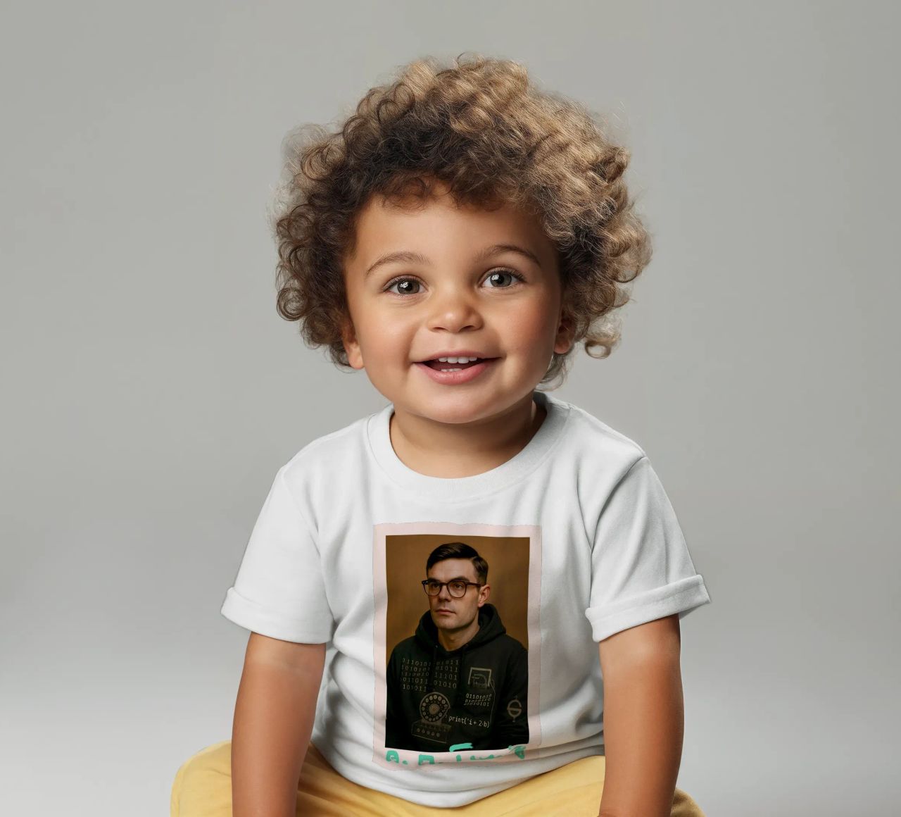 Nerd Icon – Alan Turing camiseta de bebé de CNTRL
