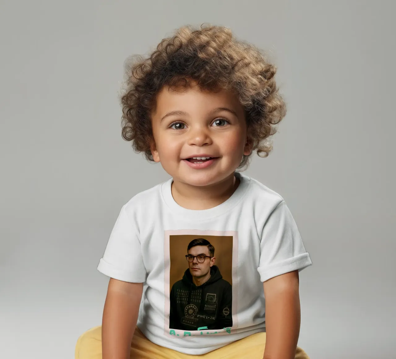 Nerd Icon – Alan Turing t-shirt pour bébé de CNTRL
