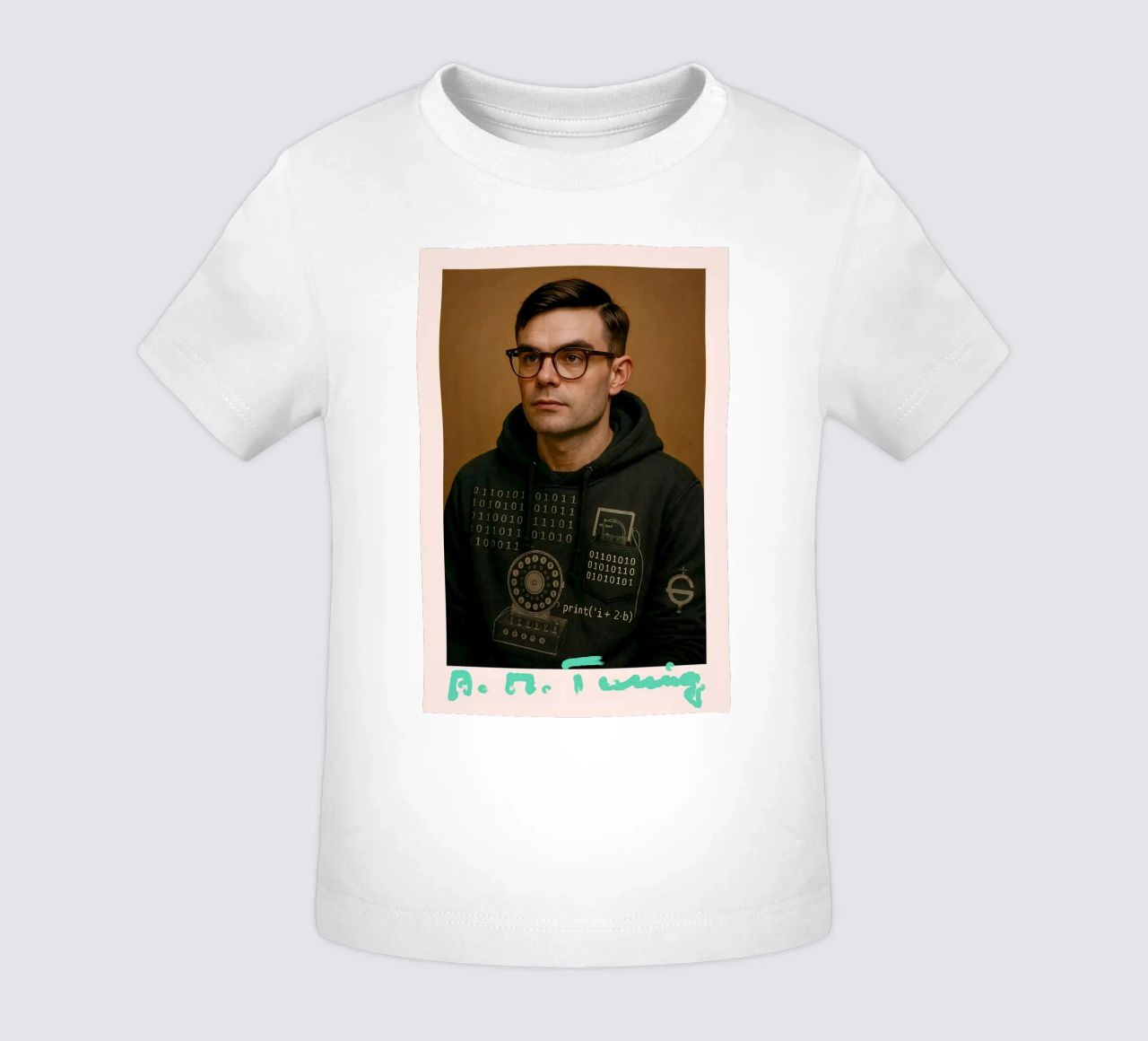 Nerd Icon – Alan Turing camiseta de bebé de CNTRL