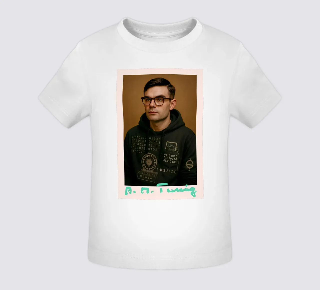 Nerd Icon – Alan Turing maglietta neonato da CNTRL