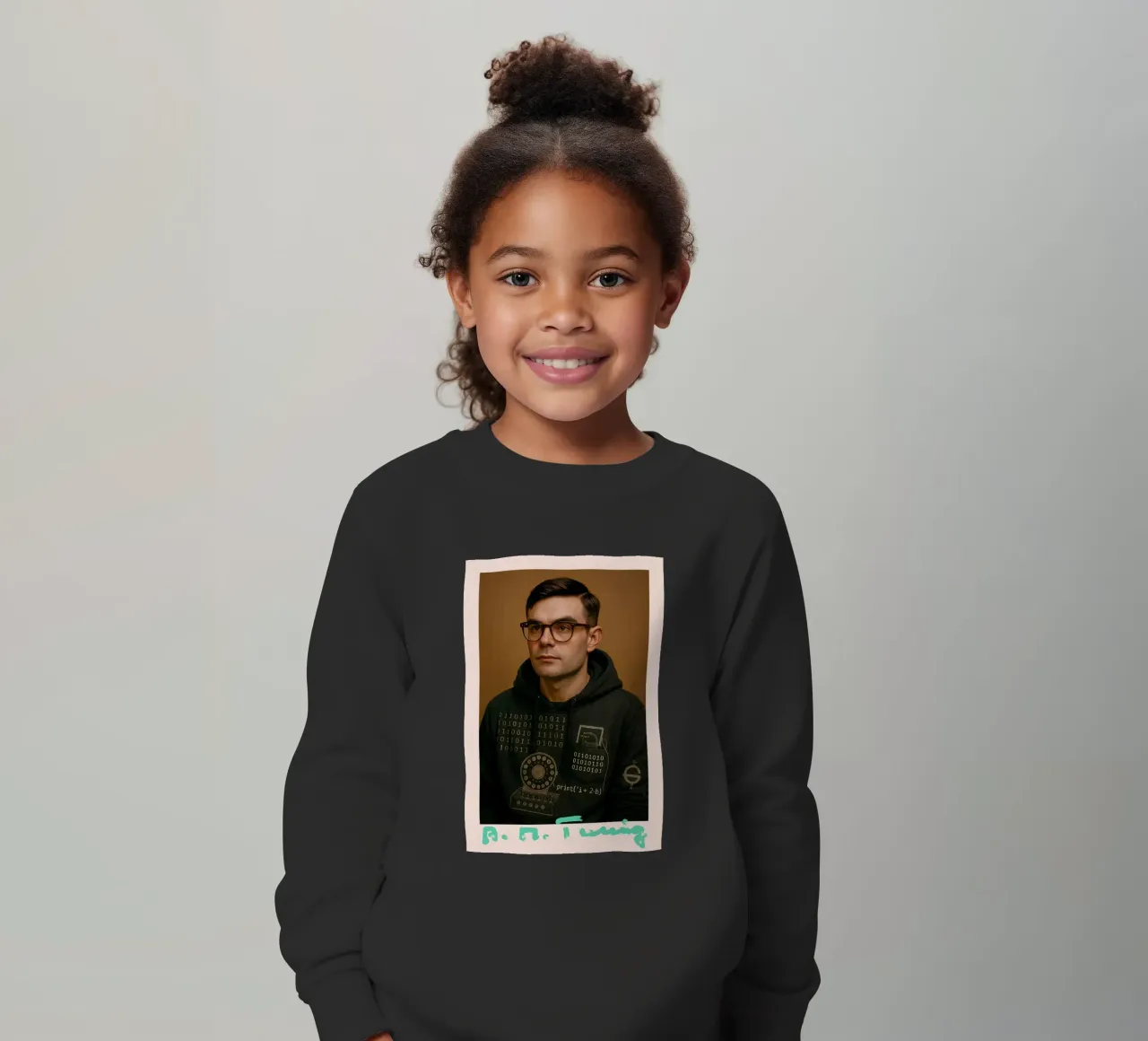 Nerd Icon – Alan Turing felpa bambino da CNTRL