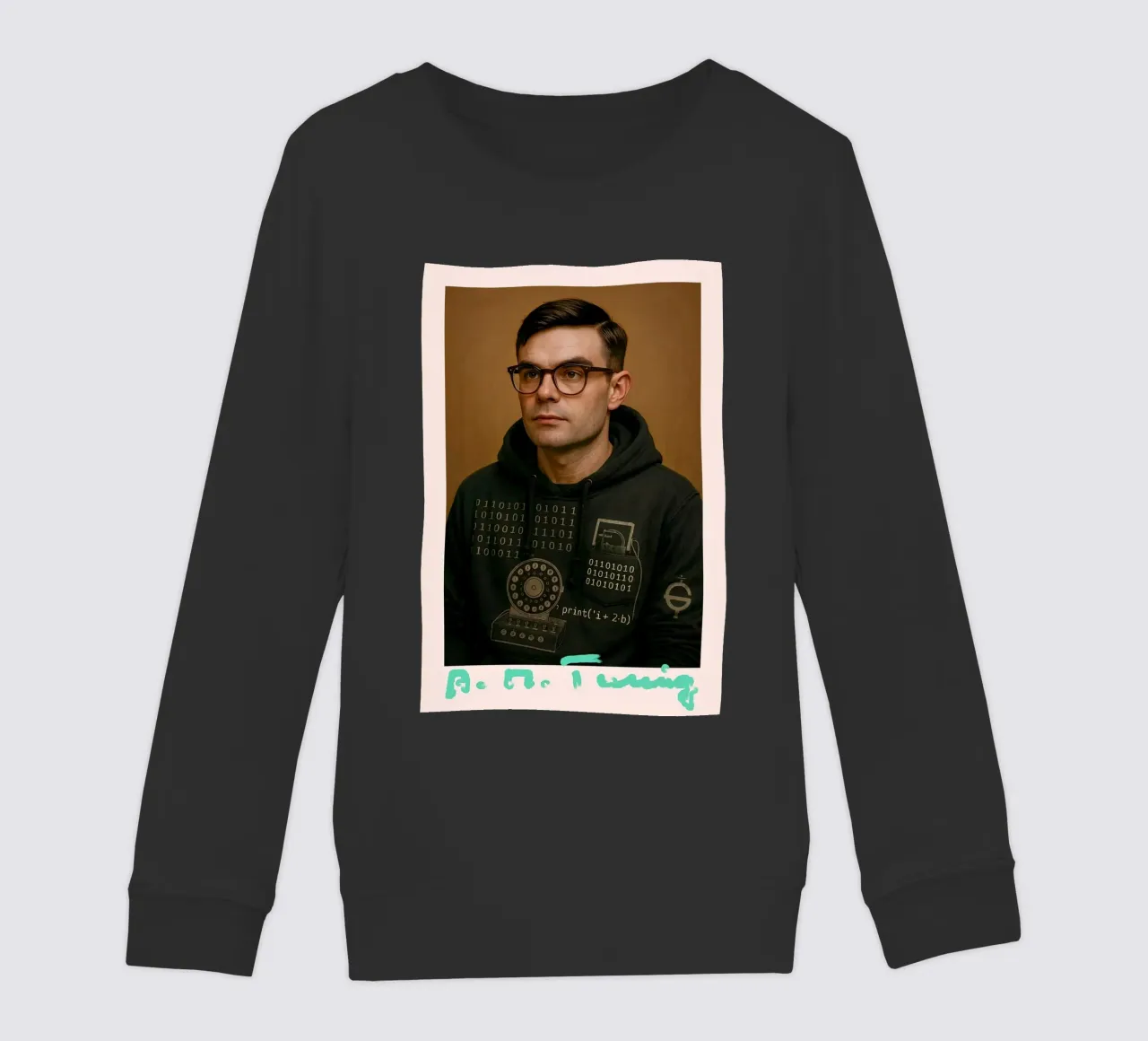 Nerd Icon – Alan Turing felpa bambino da CNTRL