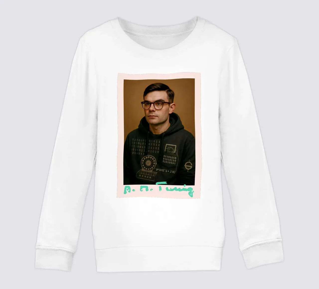 Nerd Icon – Alan Turing Kinder Sweatshirt von CNTRL