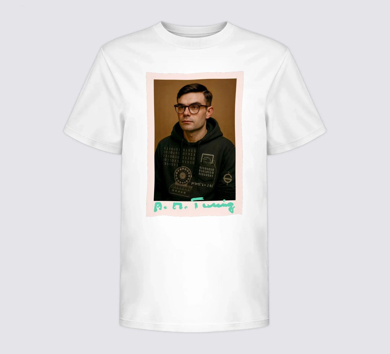 Nerd Icon – Alan Turing camiseta para niños de CNTRL
