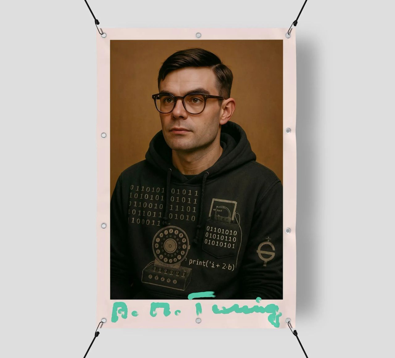 Nerd Icon – Alan Turing lonas publicitarias de CNTRL