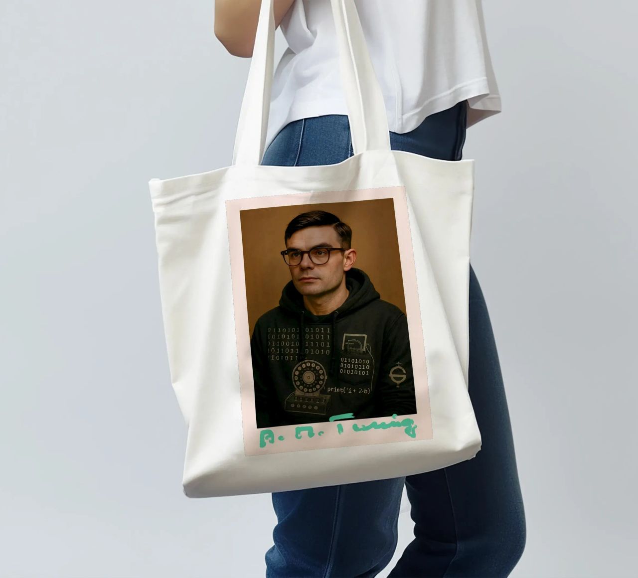 Nerd Icon – Alan Turing tote bag de CNTRL