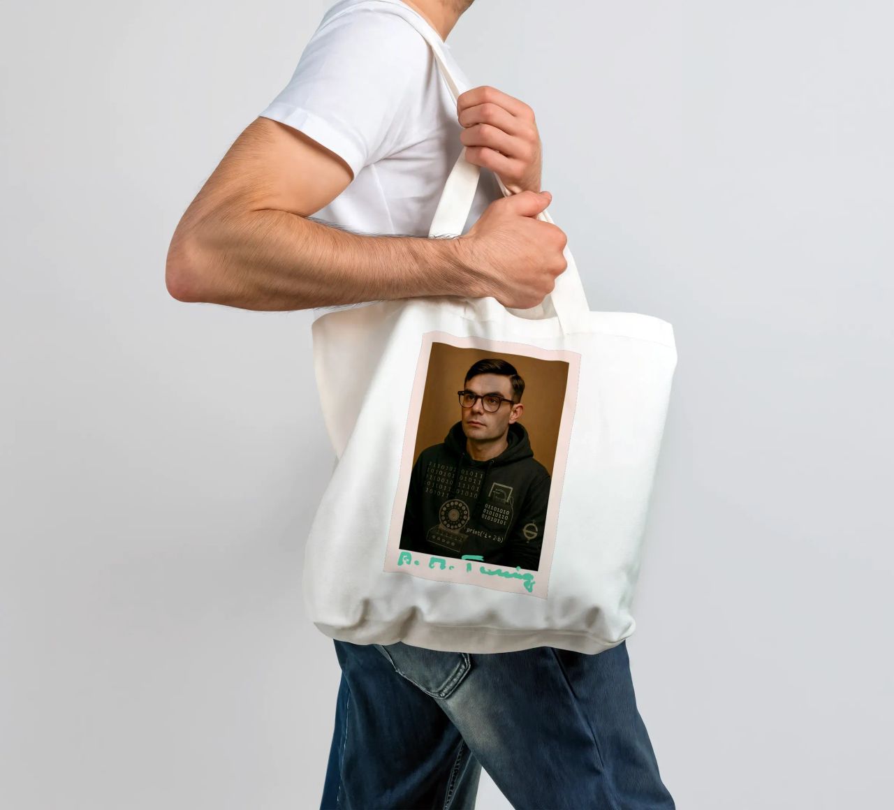 Nerd Icon – Alan Turing tote bag de CNTRL