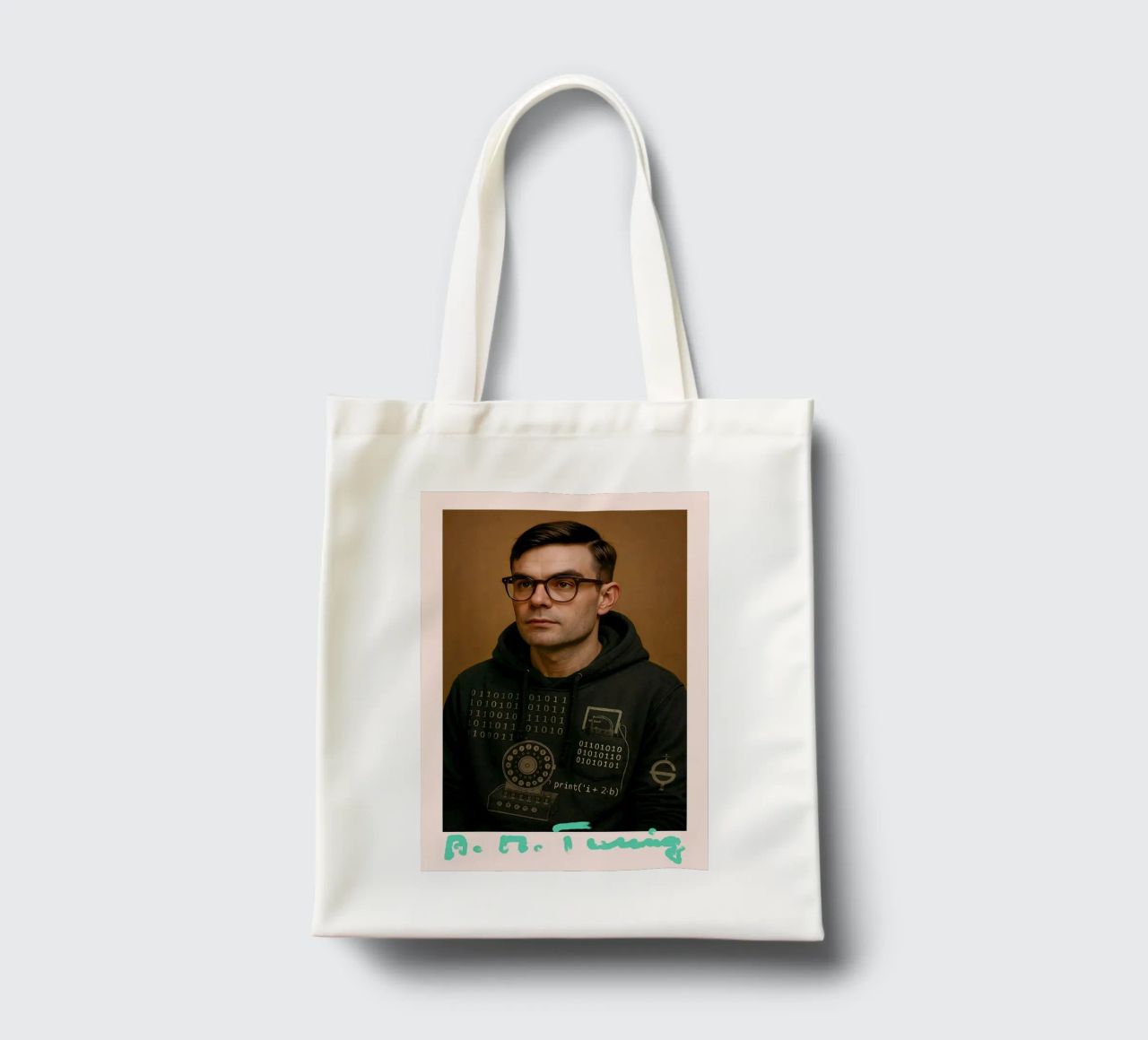 Nerd Icon – Alan Turing tote bag de CNTRL