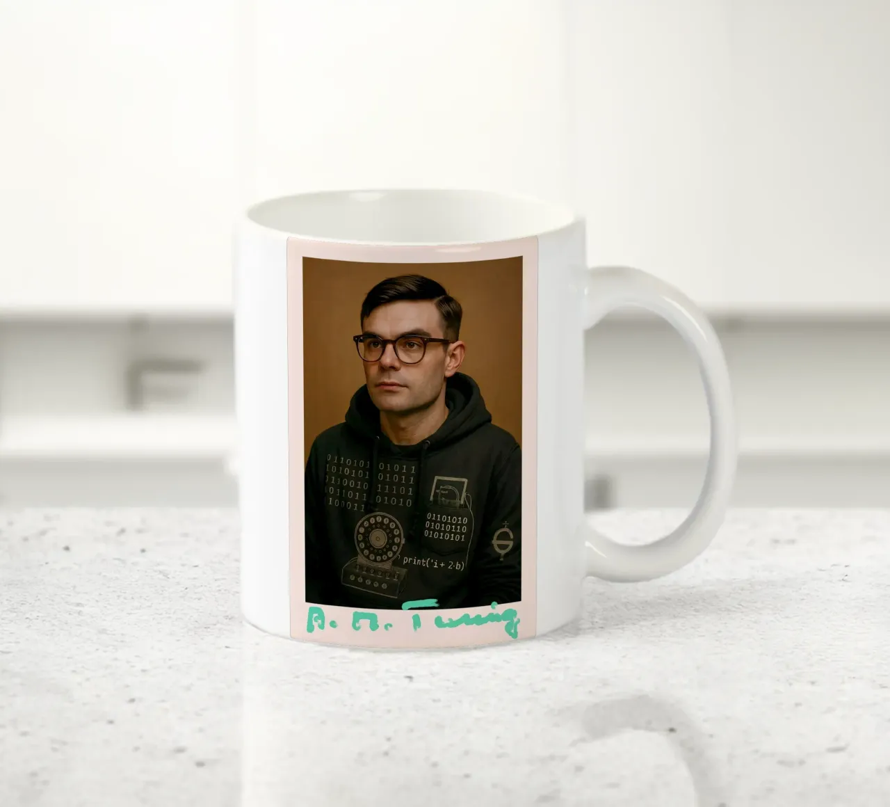 Nerd Icon – Alan Turing mug en céramique de CNTRL