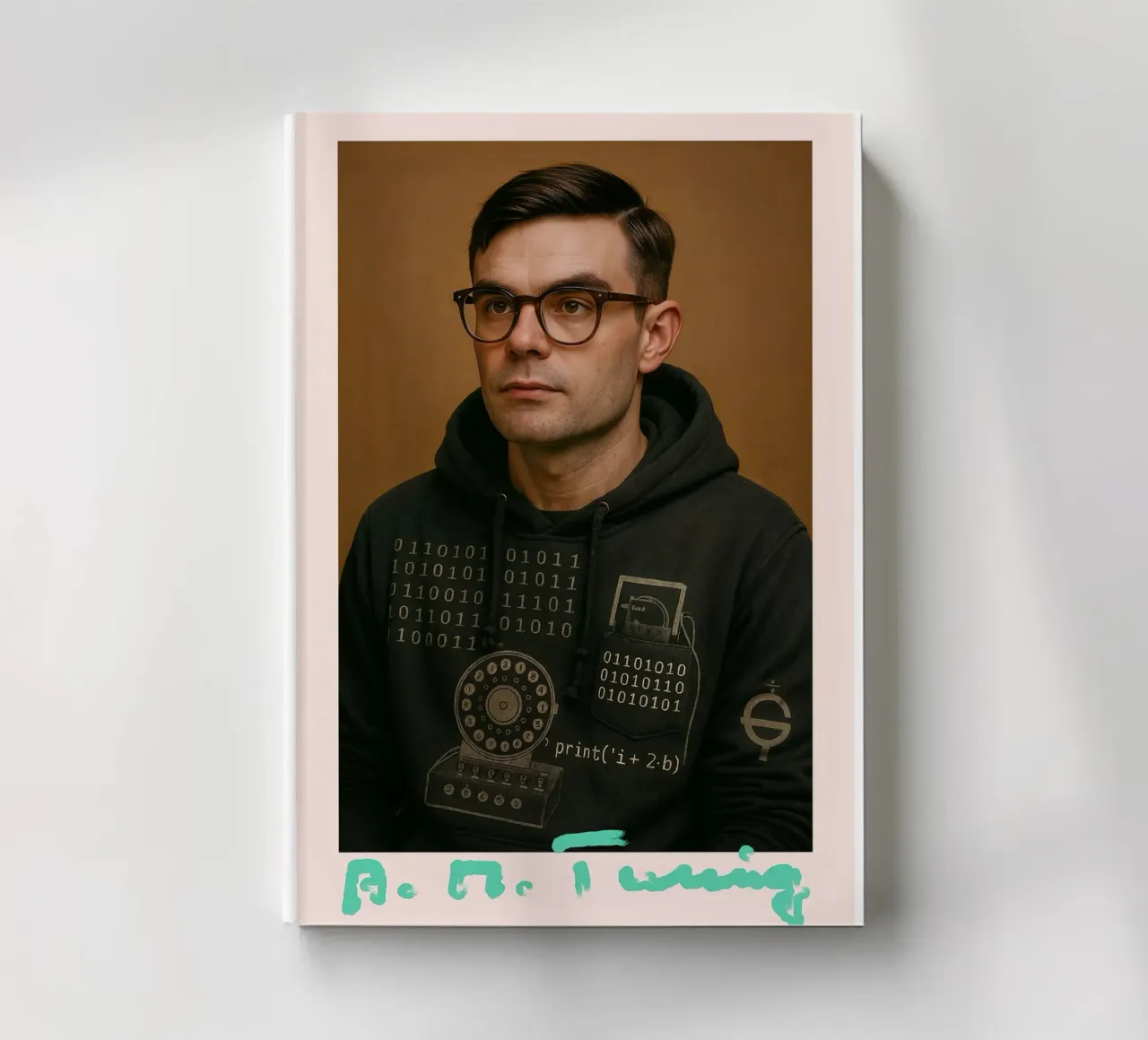 Nerd Icon – Alan Turing notebook by CNTRL