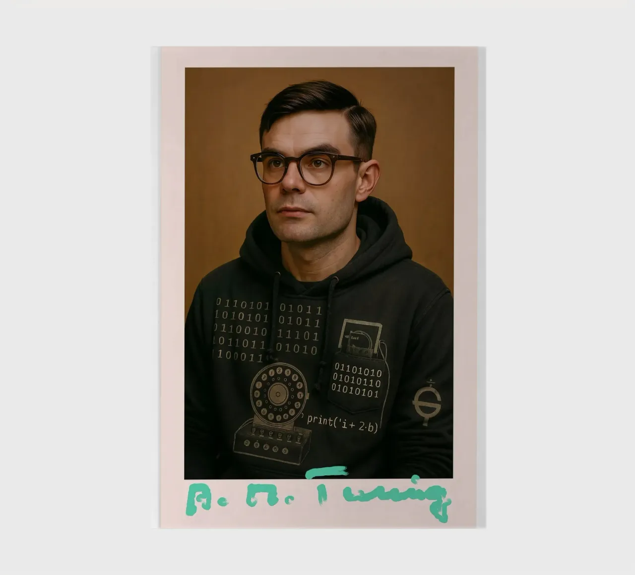 Nerd Icon – Alan Turing notebook by CNTRL