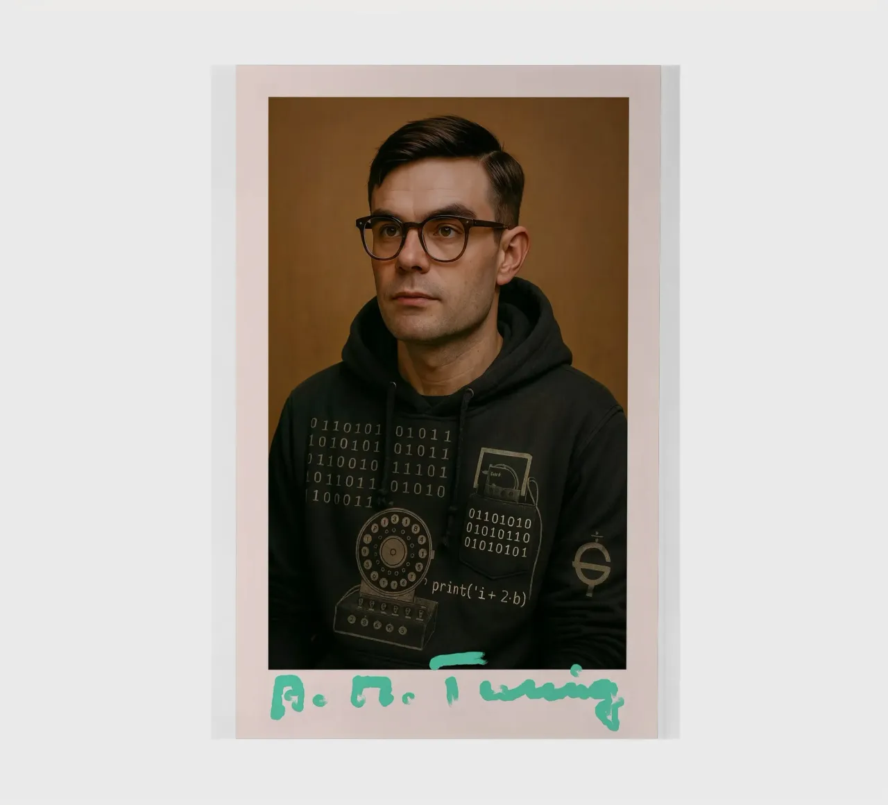 Nerd Icon – Alan Turing notebook by CNTRL