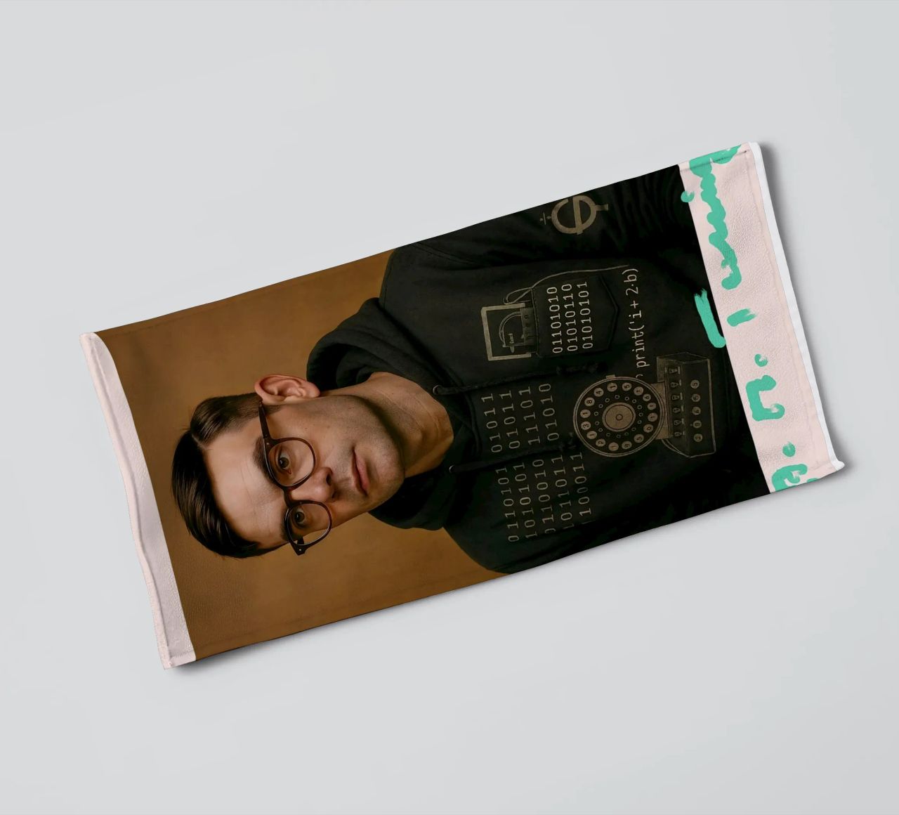 Nerd Icon – Alan Turing toalla de baño de CNTRL