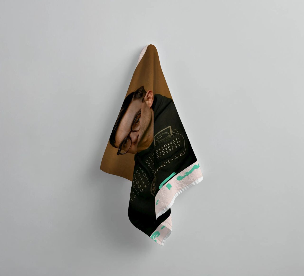 Nerd Icon – Alan Turing toalla de baño de CNTRL