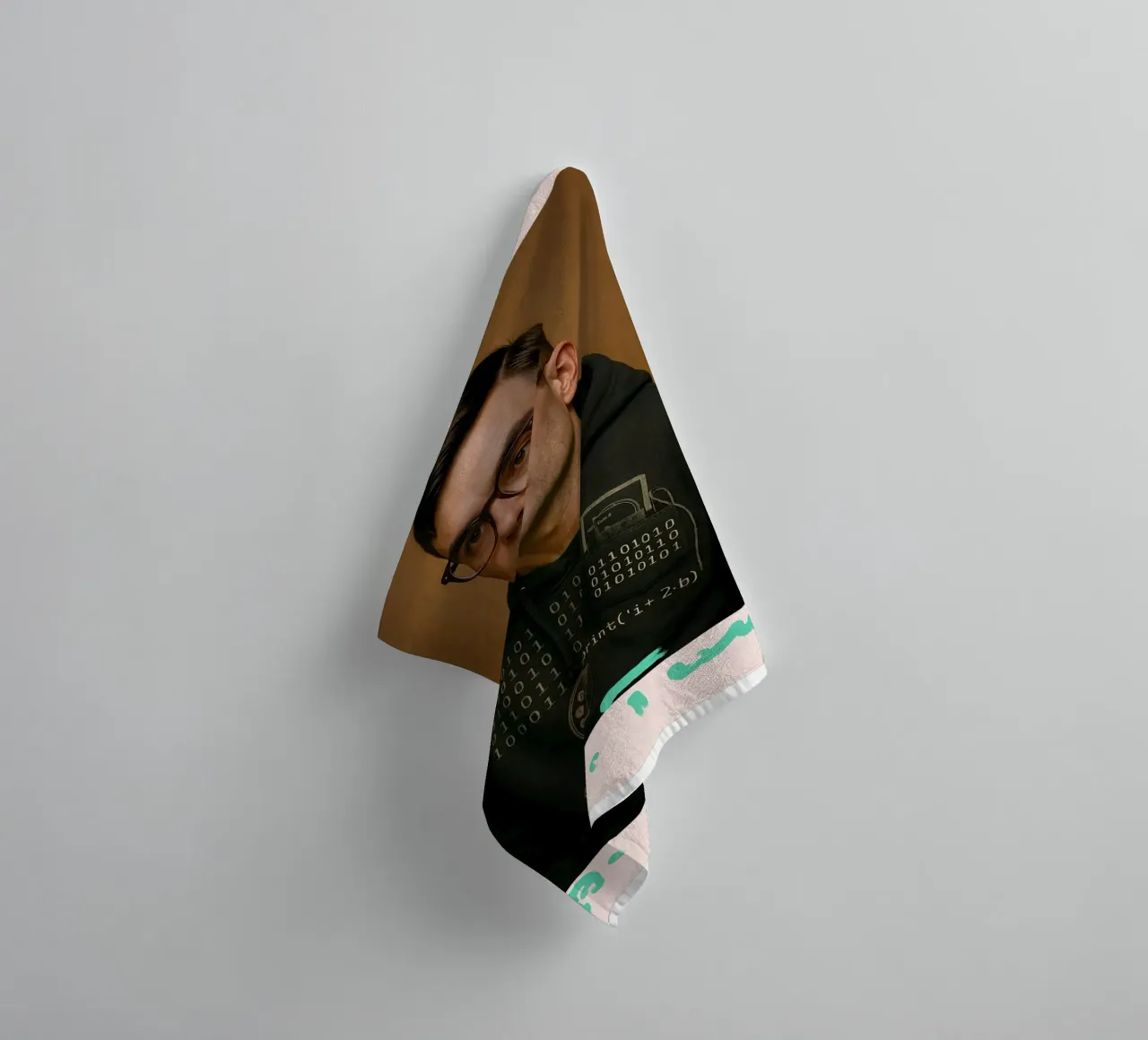 Nerd Icon – Alan Turing Handtuch von CNTRL