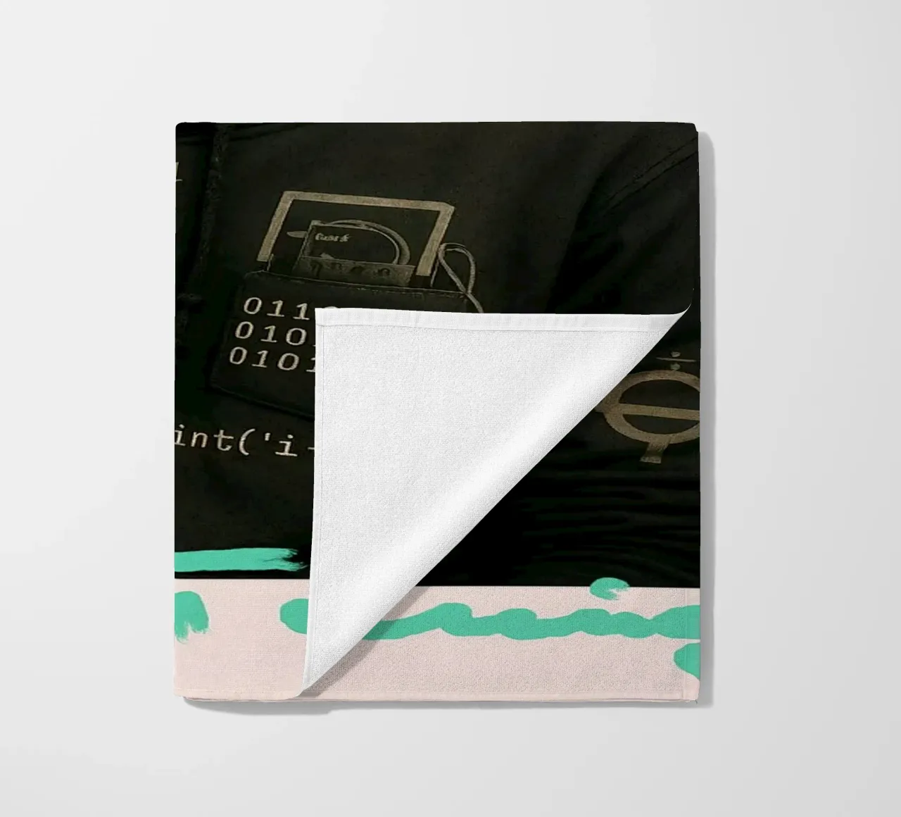 Nerd Icon – Alan Turing Strandtuch von CNTRL