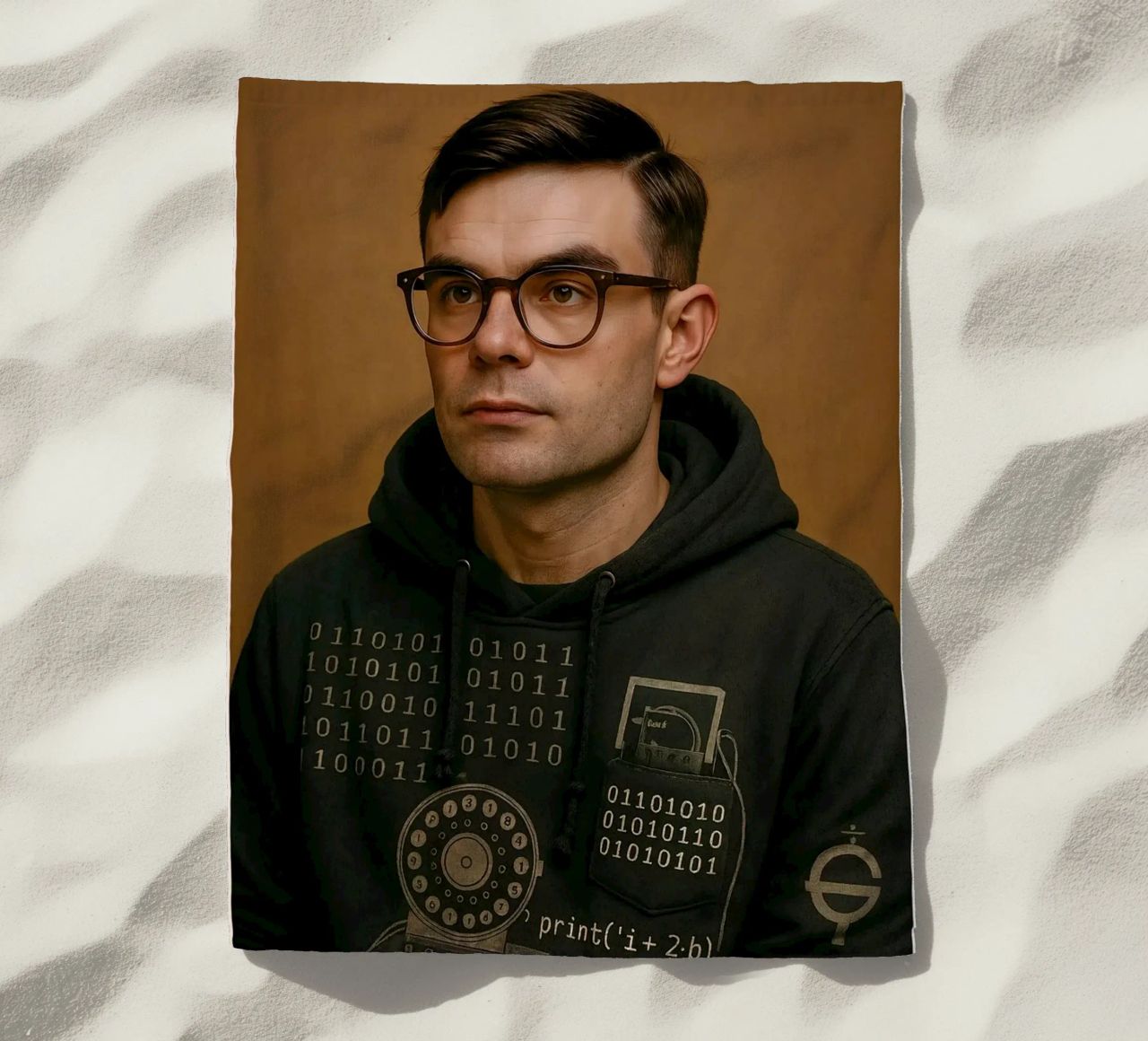 Nerd Icon – Alan Turing toalla de playa de CNTRL