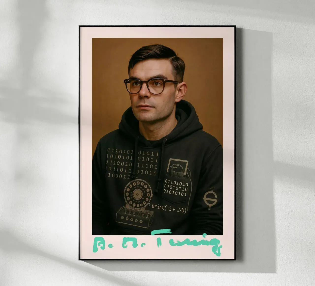 Nerd Icon – Alan Turing Acryl-Glas von CNTRL