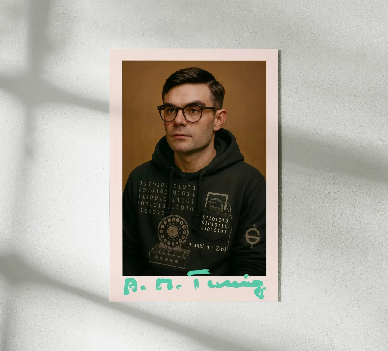 Nerd Icon – Alan Turing Acryl-Glas von CNTRL