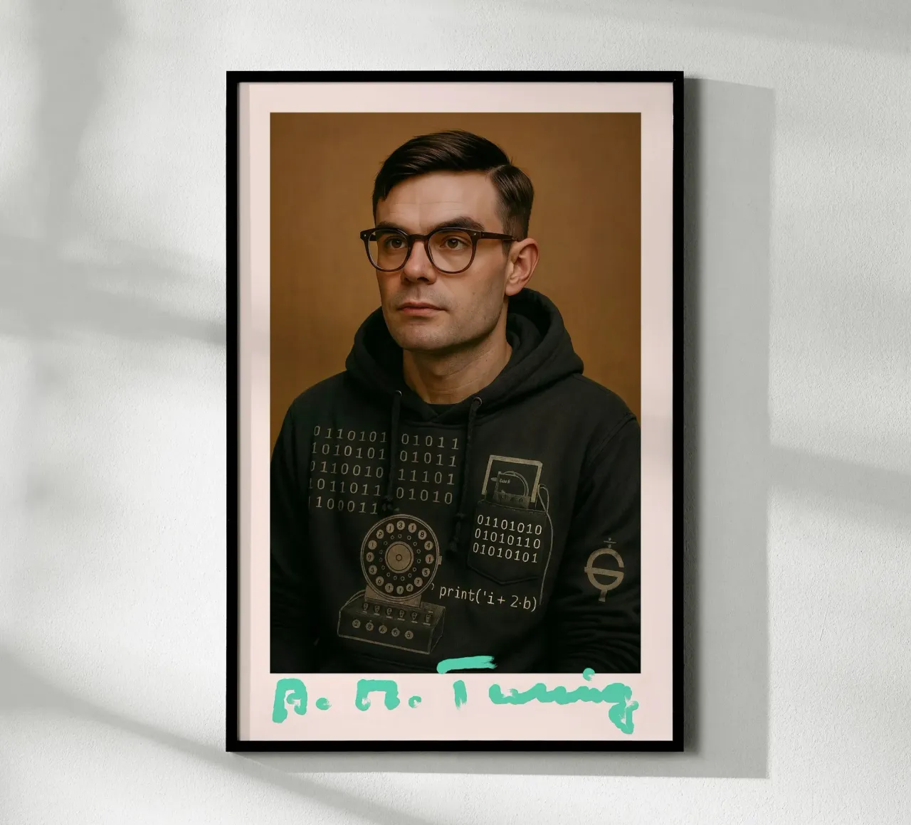 Nerd Icon – Alan Turing Hahnemühle von CNTRL