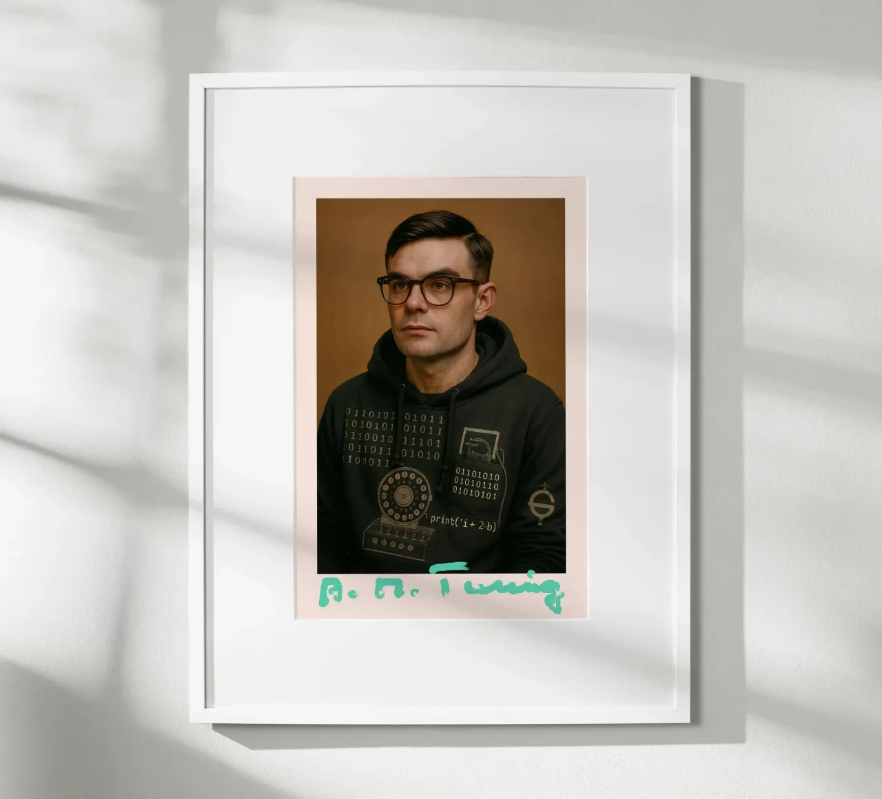 Nerd Icon – Alan Turing carta hahnemühle da CNTRL