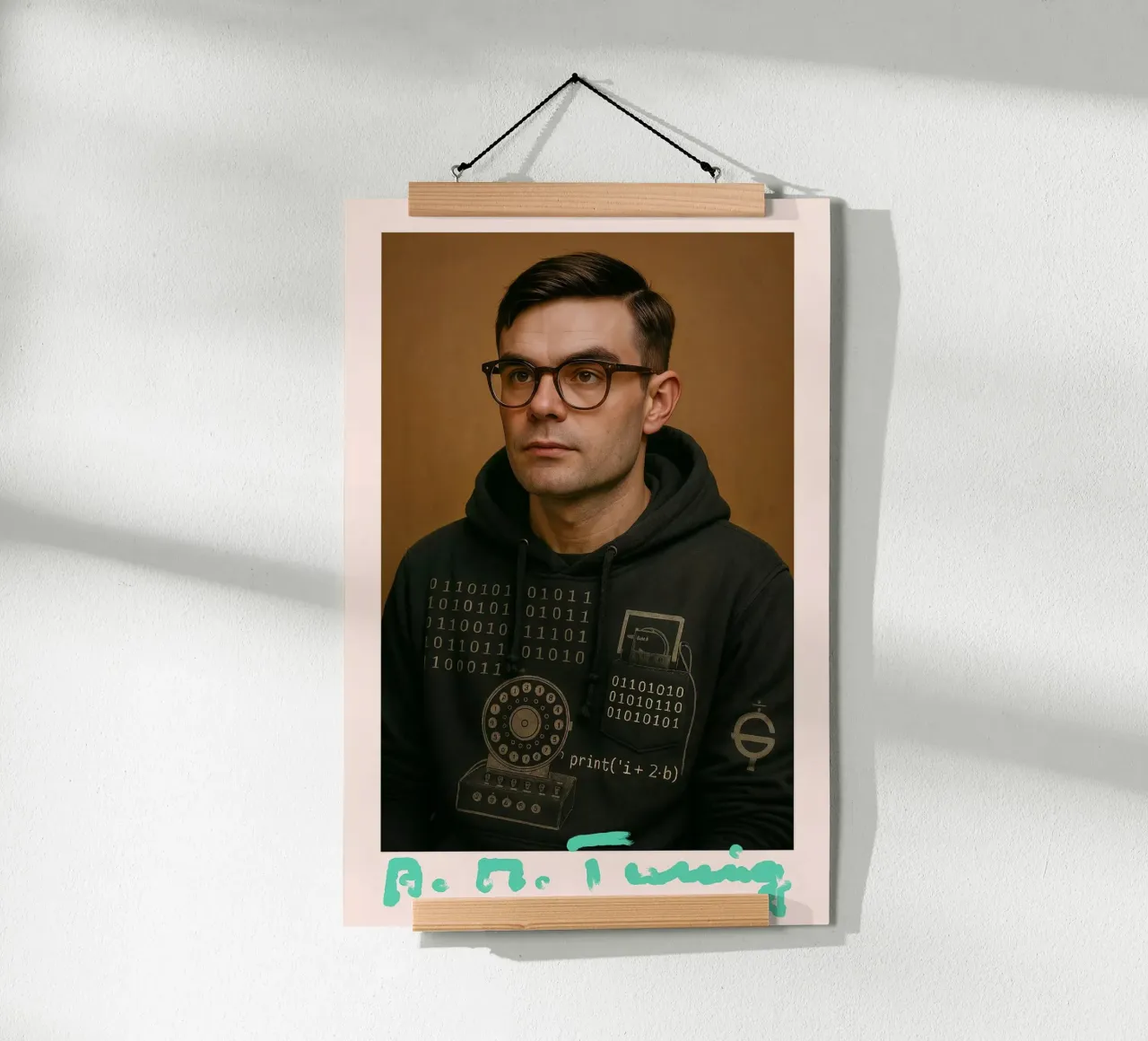 Nerd Icon – Alan Turing carta hahnemühle da CNTRL