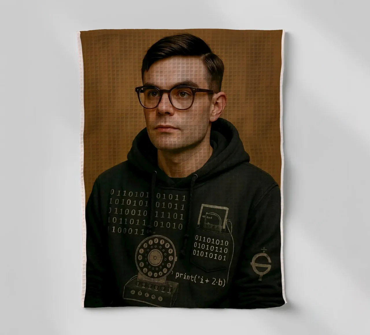 Nerd Icon – Alan Turing Geschirrtuch von CNTRL