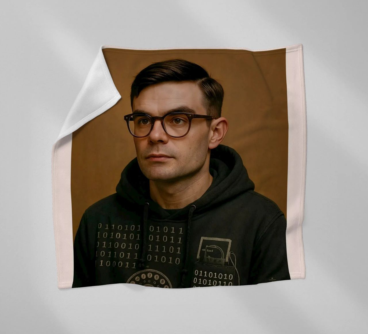 Nerd Icon – Alan Turing manta de franela de CNTRL